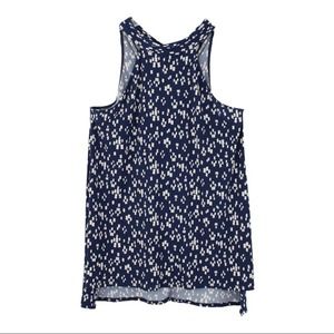 Women’s Gilli High Neck Sleeveless Tie Back Halter Top Tunic Blouse, Blue,Medium